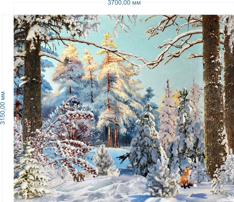 Баннер "Зима картина" 3,15*3,7м Баннер "Зима картина" 3,15*3,7м