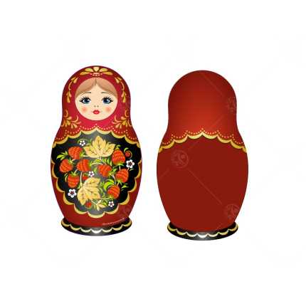 Театральная декорация "Матрешка Хохлома"