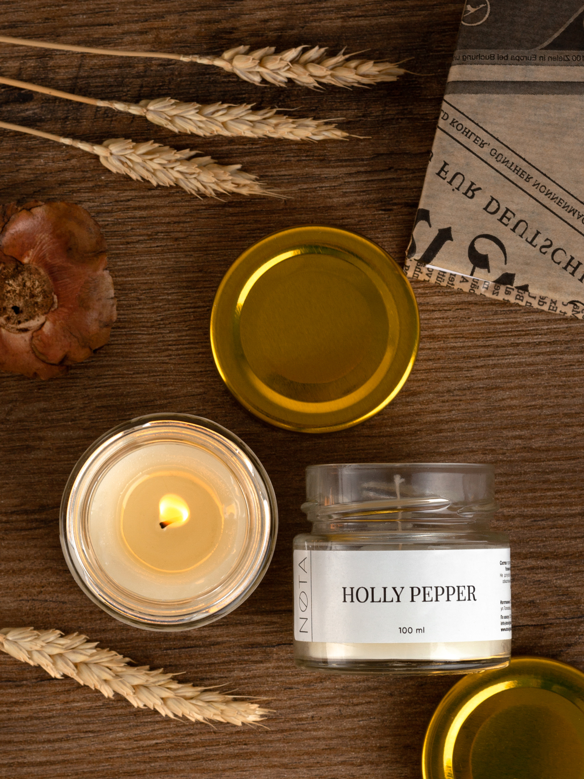 Свеча ароматическая Nota Holly pepper, 100 мл Свеча ароматическая Nota Holly pepper, 100 мл