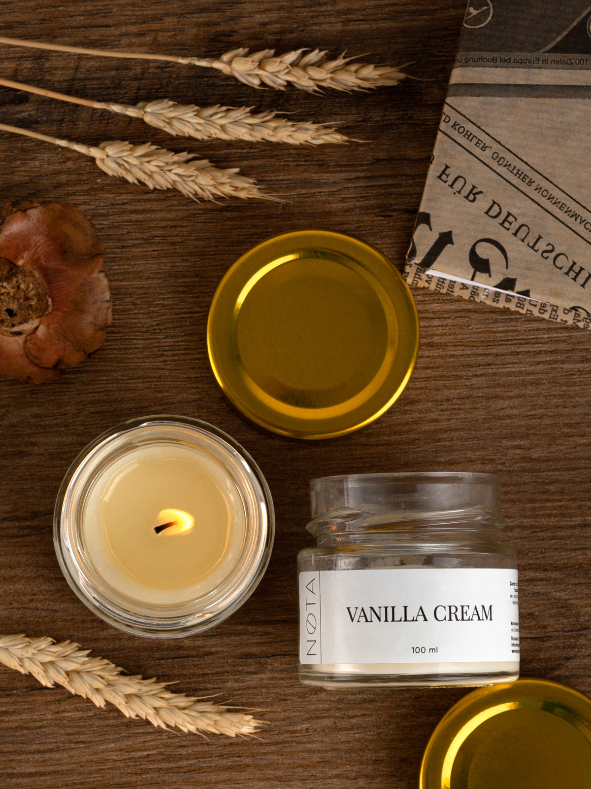 Свеча ароматическая Nota Vanilla cream, 100 мл Свеча ароматическая Nota Vanilla cream, 100 мл