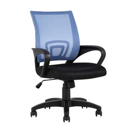 Кресло офисное TopChairs Simple голубое