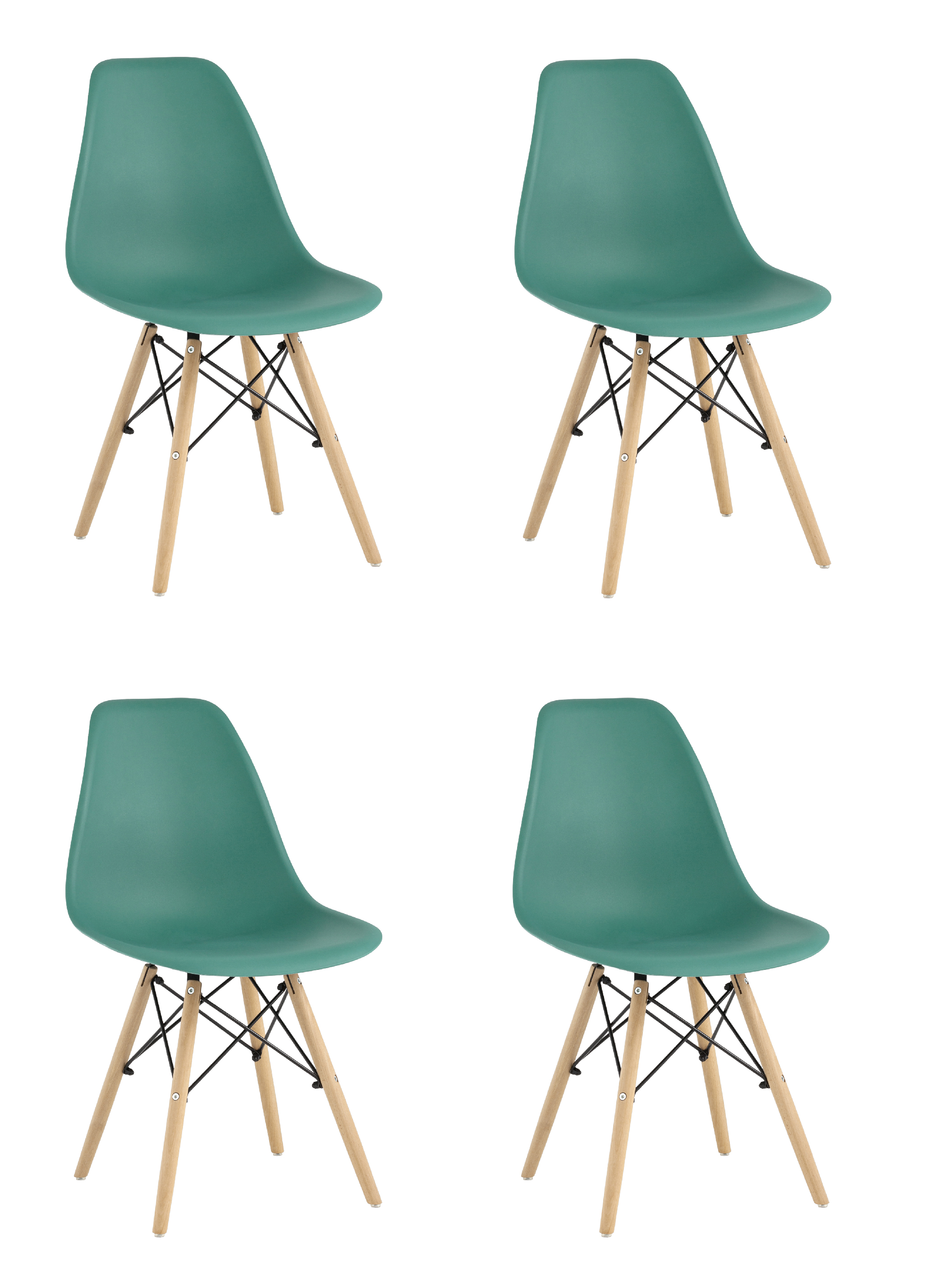 Стул Style DSW серо-зеленый x4 Стул Style DSW серо-зеленый x4