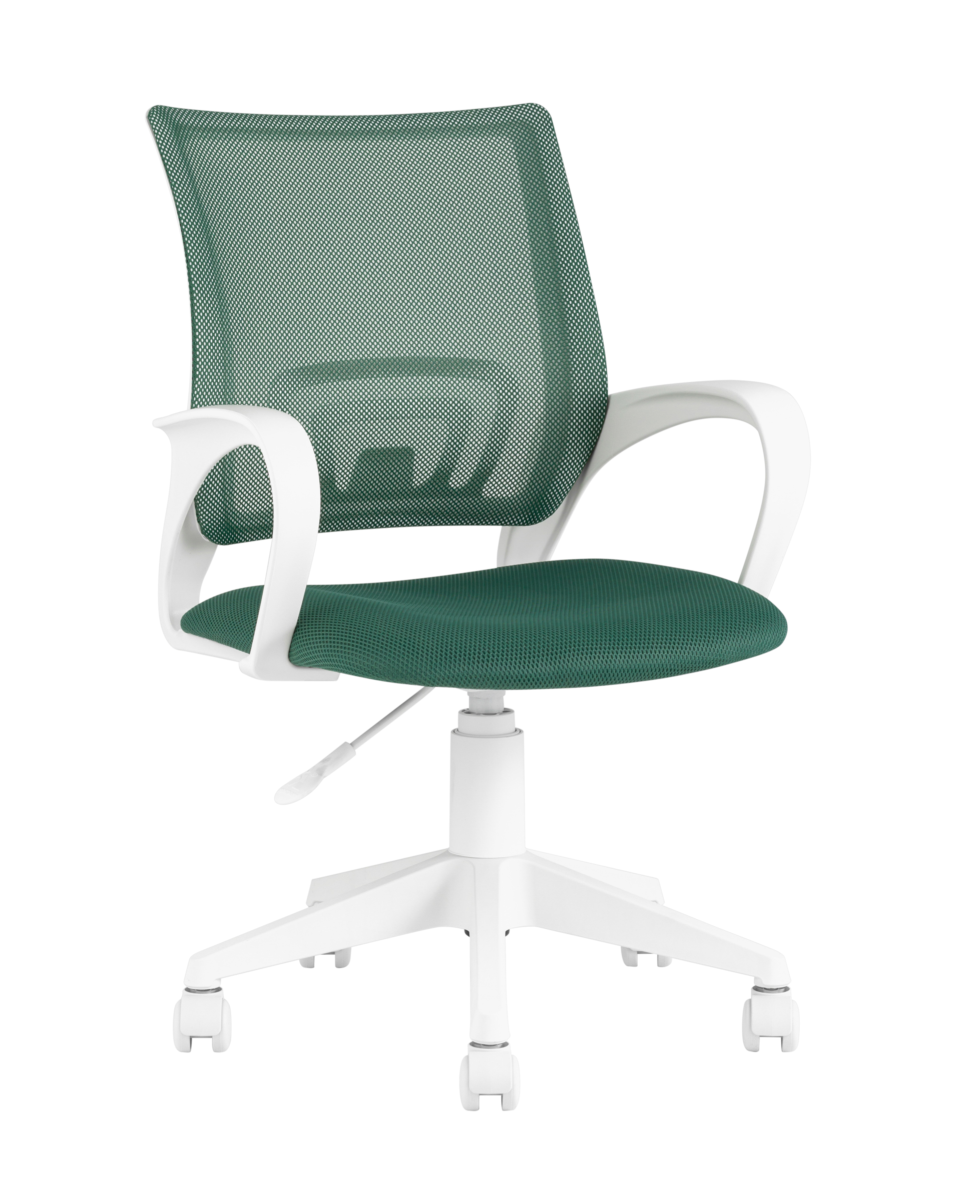 Кресло офисное TopChairs ST-BASIC-W зеленый крестовина пластик белый Кресло офисное TopChairs ST-BASIC-W зеленый крестовина пластик белый