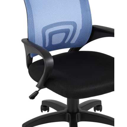 Кресло офисное TopChairs Simple голубое