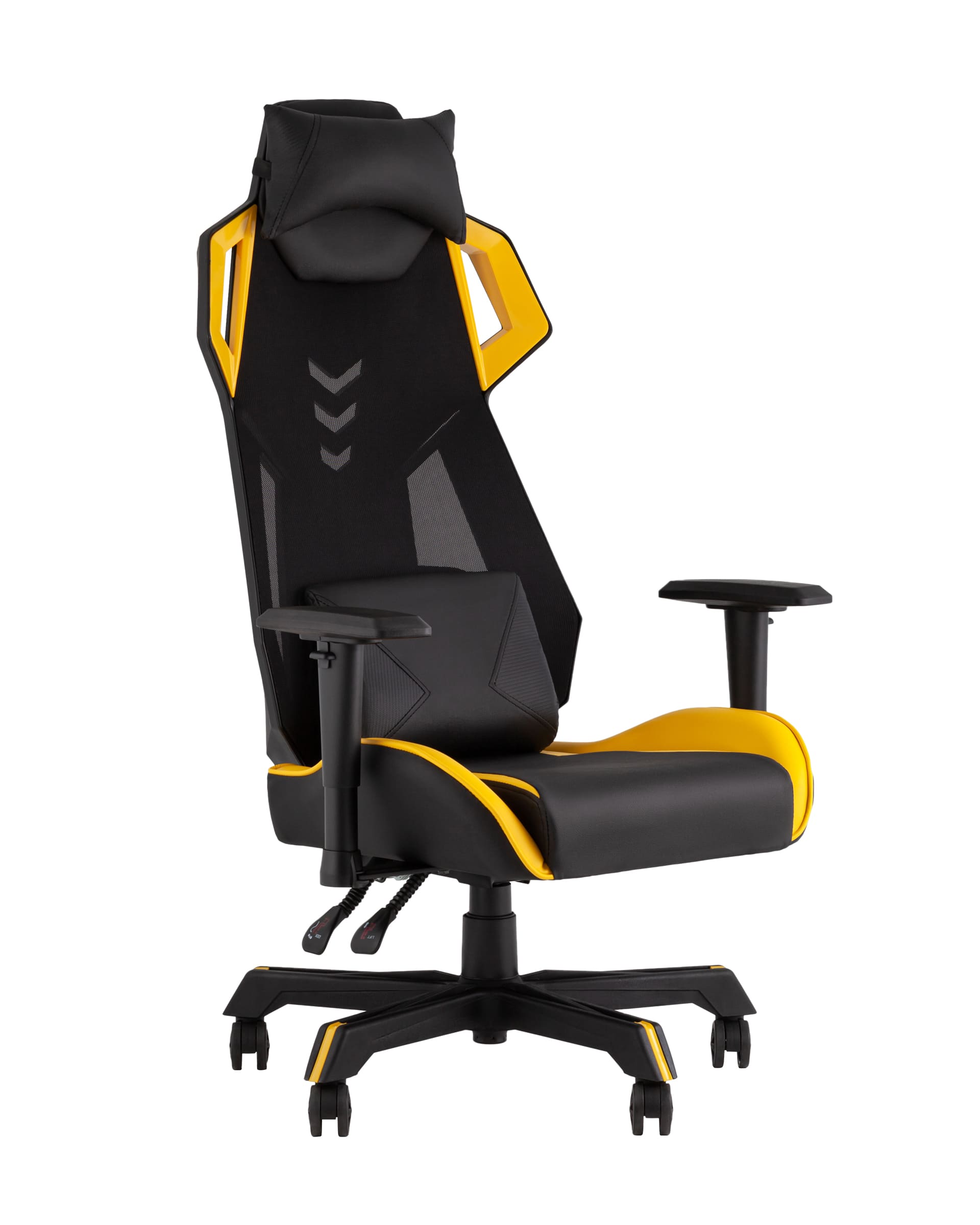 Кресло спортивное TopChairs Рэтчэт желтый Кресло спортивное TopChairs Рэтчэт желтый