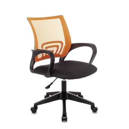 Кресло офисное TopChairs ST-Basic сетка/ткань оранжевый