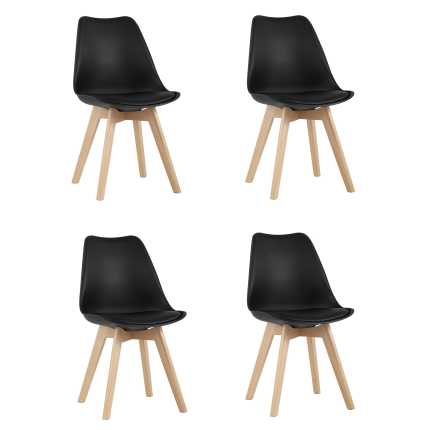 Стул FRANKFURT NEW черный 4 шт
