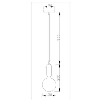 Подвесной светильник Moderli V2002-1P Sioma 1*E27*60W