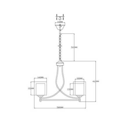 Люстра подвесная Moderli V2521-3P Maximilian 3*E27*60W