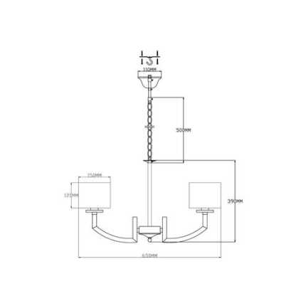 Люстра подвесная Moderli V2590-5P Saudy 5*E14*60W