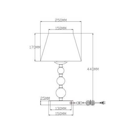 Настольная лампа Moderli V2612-1T Feels 1*E27*60W